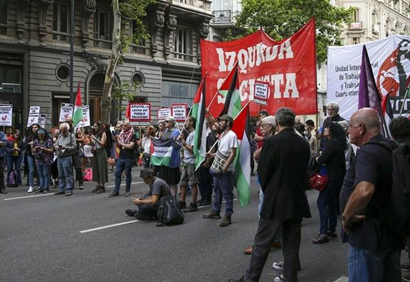 Argentinada Fələstin xalqına dəstək nümayişi keçirilib