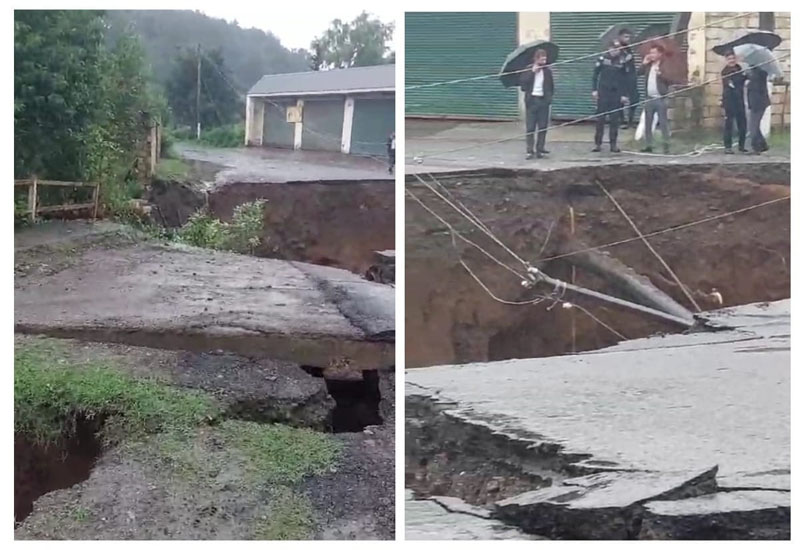 Astarada çay daşıb, bir neçə körpünü sel aparıb