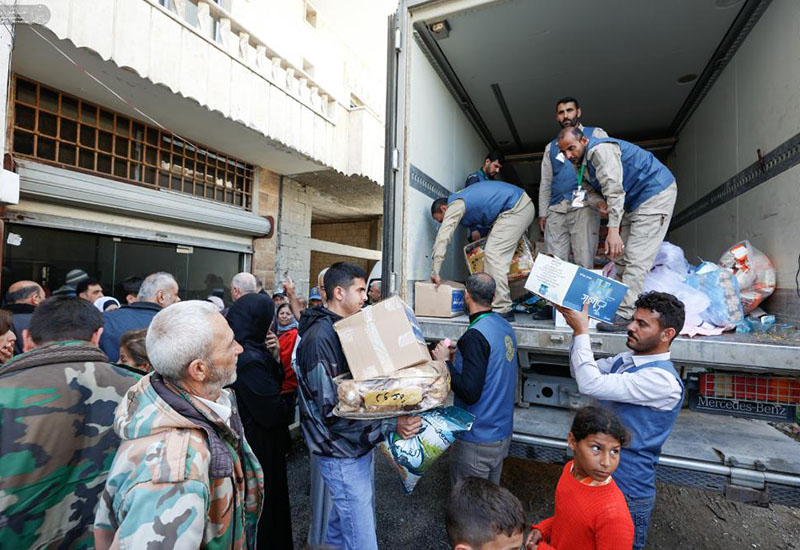 Ayətullah Sistaninin göstərişilə Suriyaya növbəti yardım göndərilib - FOTO