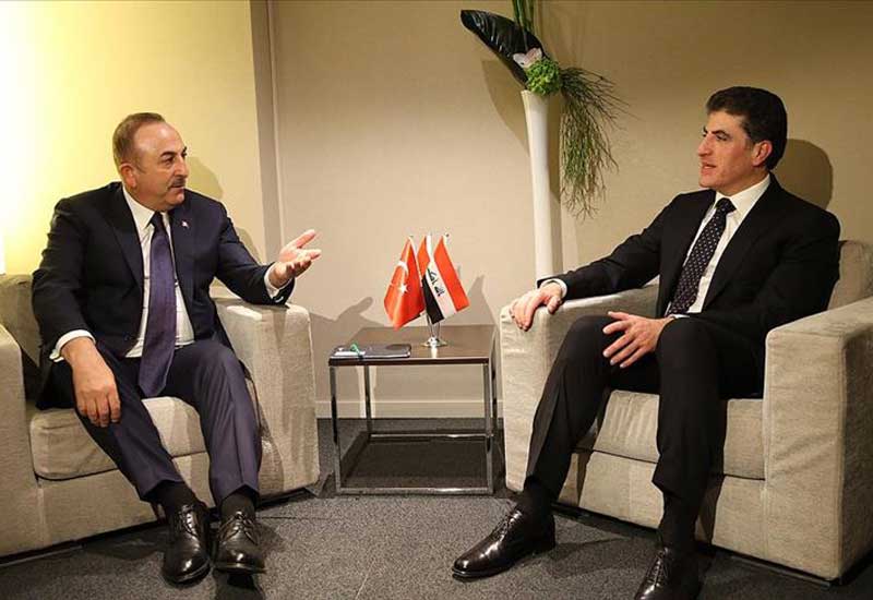 Çavuşoğlu Bərzani ilə görüşüb