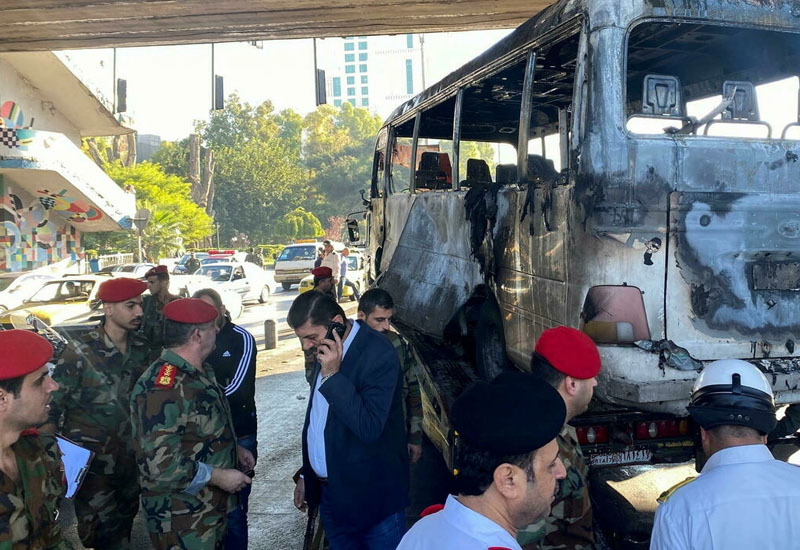 Dəməşqdə bombalı hücum: 14 hərbçi həyatını itirdi