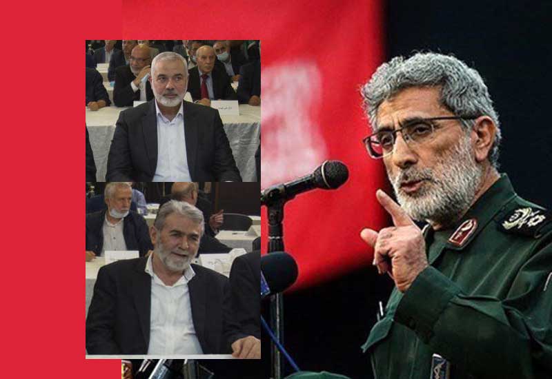 General Qaani HƏMAS və İslami Cihad liderlərinə zəng edib