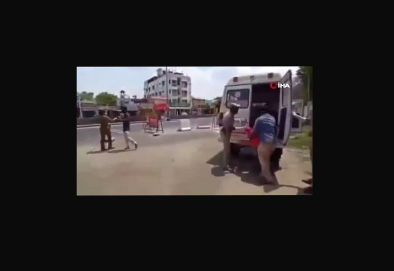 Hindistan polisi karantin rejimini pozanları belə cəzalandırdı - VİDEO