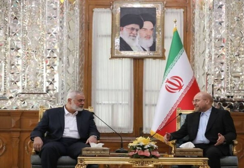 Həmas lideri İran parlamentinin sədri ilə görüşüb