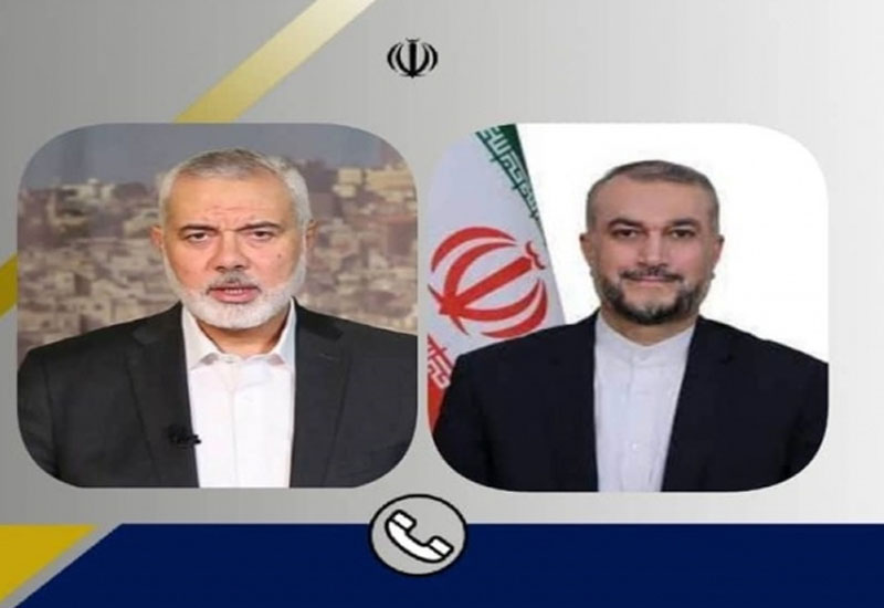 İranın xarici işlər naziri ilə Həmas lideri arasında telefon danışığı olub