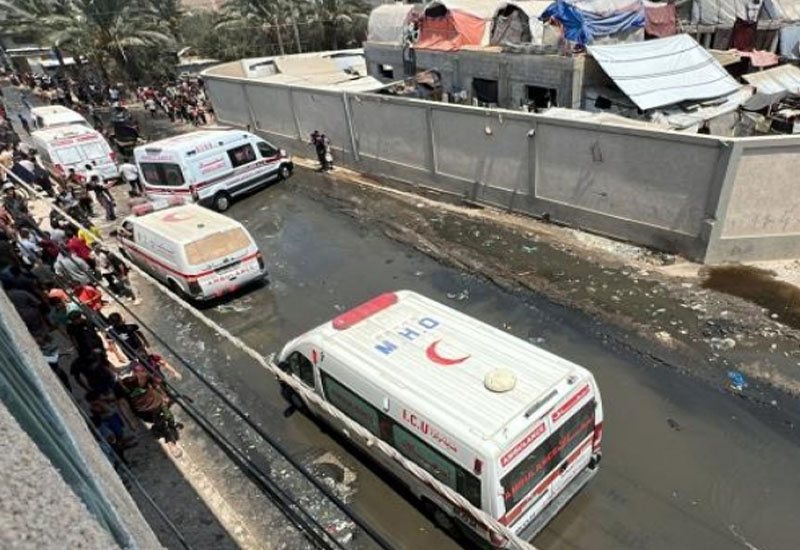 Qatil İsrail ordusu Deyr-Belahda səhra xəstəxanasını bombaladı