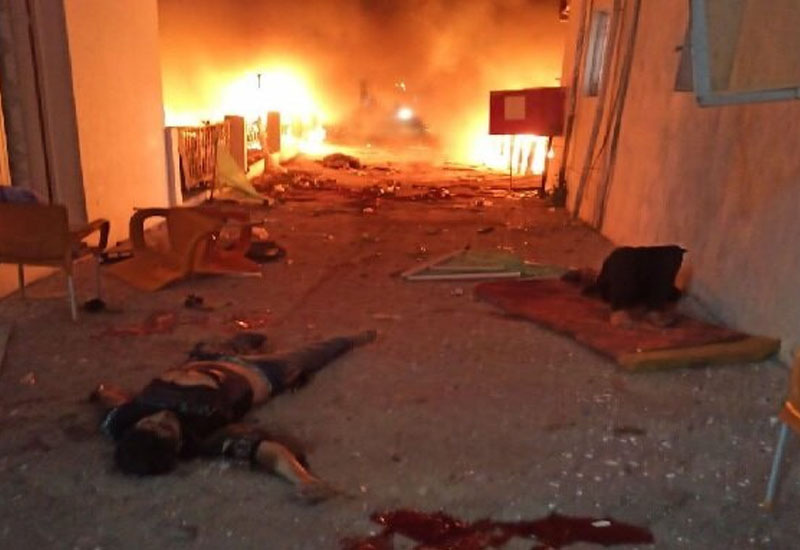 İsrail Qəzzada xəstəxananı bombalayıb: Ən azı 500 adam öldü