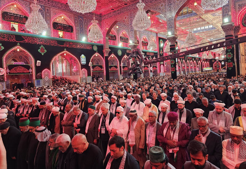 Kərbəlada vəhdət namazı qılındı - FOTOLAR