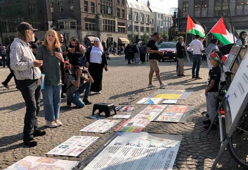 Niderlanda fələstinli məhbuslara dəstək aksiyası