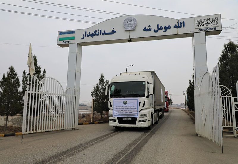 Özbəkistan Əfqanıstana 170 ton humanitar yardım edib