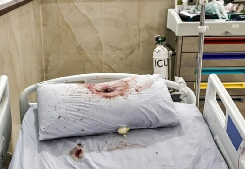 Qana doymayan İsrail yenə xəstəxananı bombaladı
