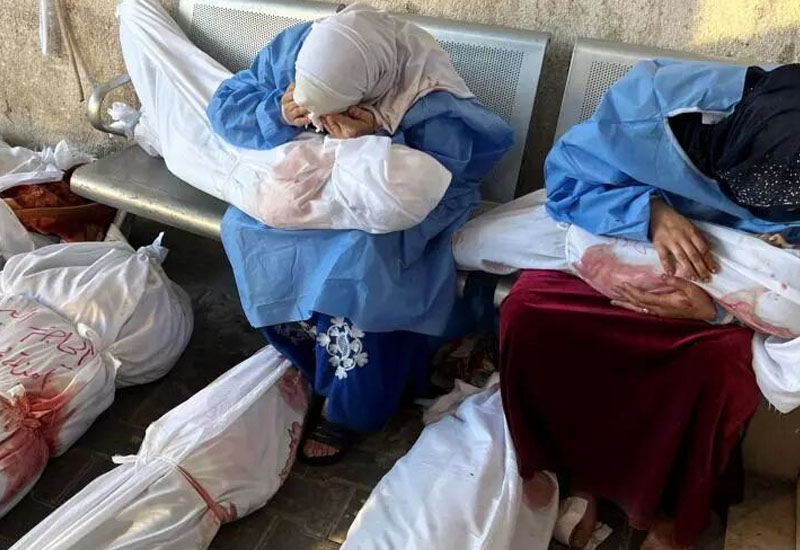 Qatil İsrail rejimi Qəzzada sığınacaqları bombalamağa davam edir