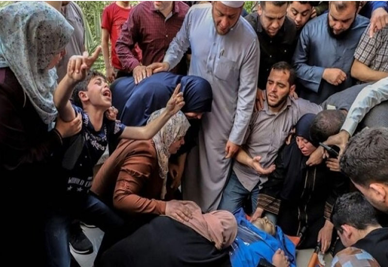 Qəzzada İsrail soyqırımının 225-ci günü: Qatil rejim mülki insanları hədəf almağa davam edir