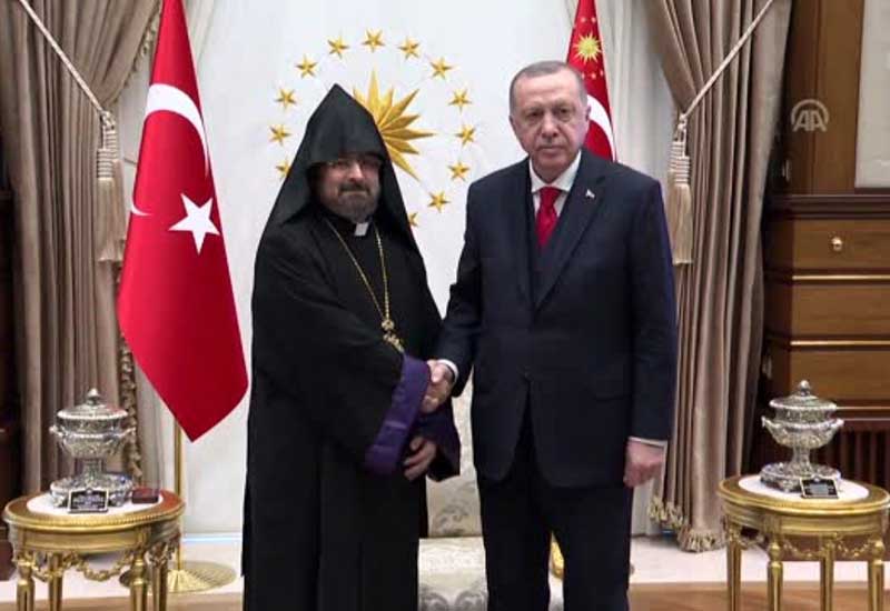 Ərdoğan Türkiyə erməniləri patriaxını qəbul etdi