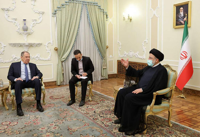 Sergey Lavrov Tehranda Seyid İbrahim Rəisi ilə görüşüb
