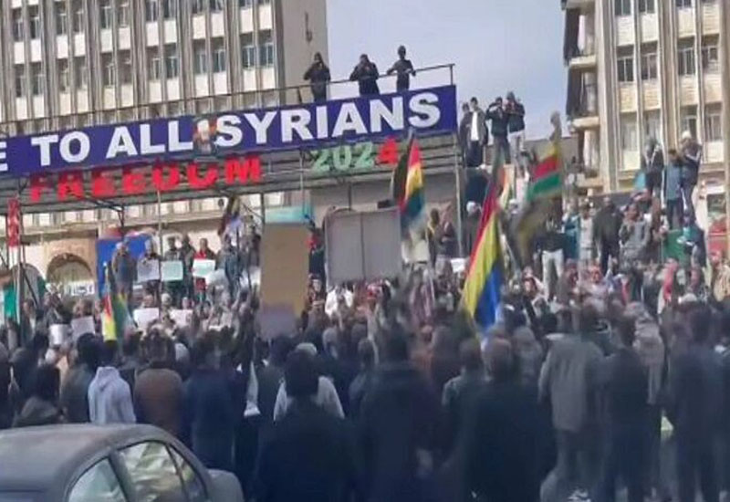 Suveydada Colaniyə və Suriyanın yeni hökumətinə qarşı etiraz aksiyaları keçirilir