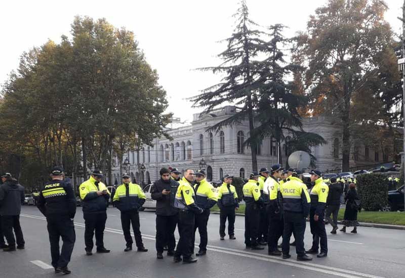 Tbilisidə keçirilən aksiyada 12 nəfər saxlanıldı