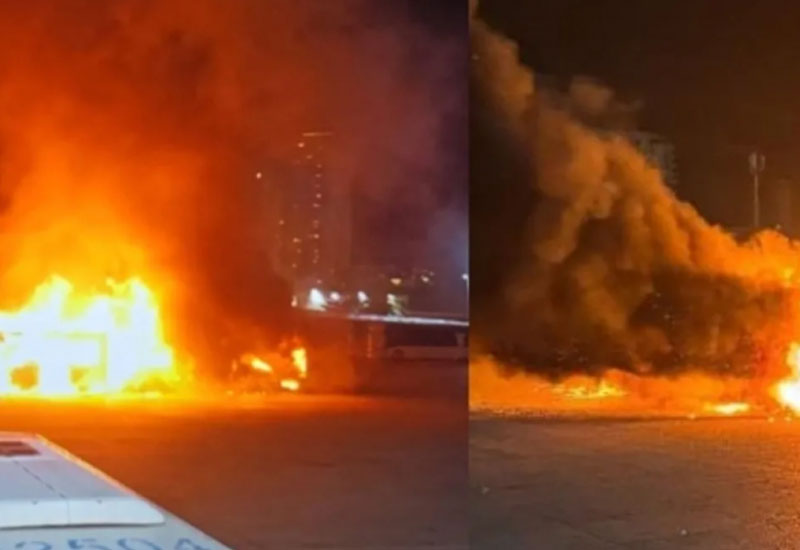 Tel-Əvivdə avtobus parkında partlayış olub