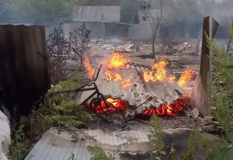 Ukrayna Rusiya kəndini atəşə tutdu: Ölən və yaralananlar var