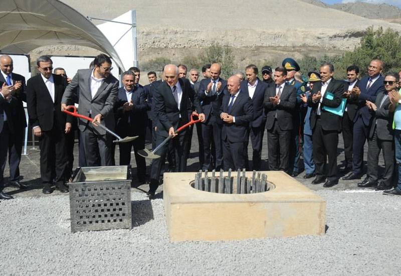 Zəngilanda Azərbaycan-İran arasında körpünün təməlqoyma mərasimi keçirilib