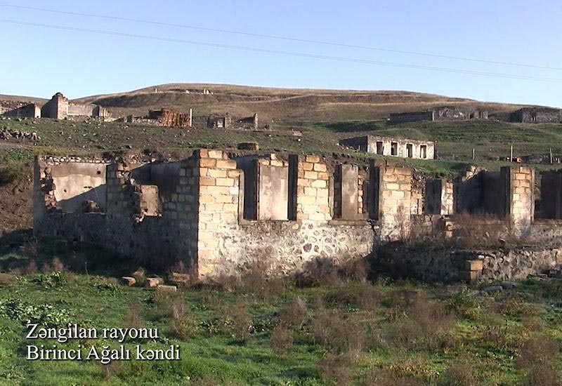 Zəngilanın Birinci Ağalı kəndindən görüntülər